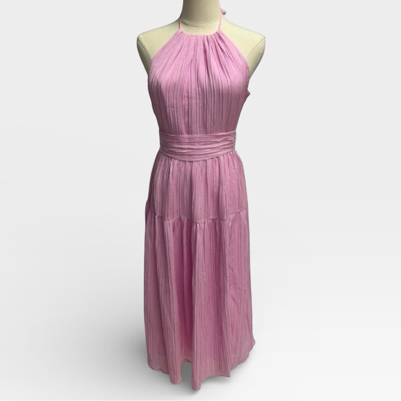 Astr Dresses & Skirts - ASTR The Label Halter Neck Midi Maxi Open Back Light Pink SMALL